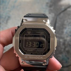 G Shock Metal on Rubber Strap